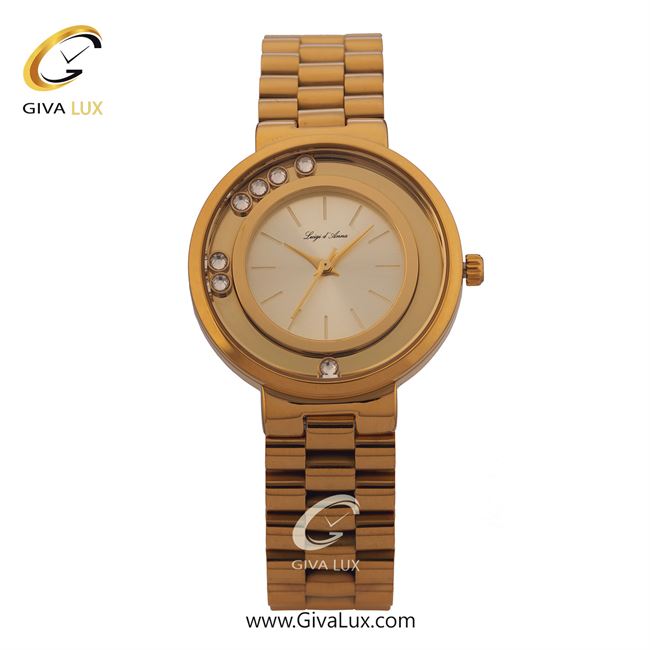 ساعت مچی اورجینال زنانه LdA طلایی | طلایی| سفید-طلایی| کد رفرنس 2373